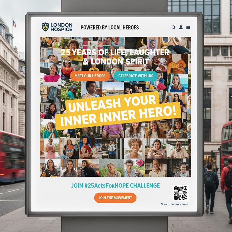 London Hospice OOH A digital OOH for London Hospice